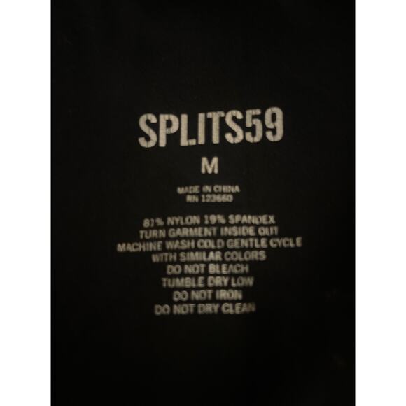 SPLITS 59 High Waist Black Legging Size Medium M Anthropologie Revolve Yoga - Picture 3 of 6